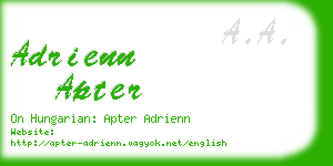 adrienn apter business card